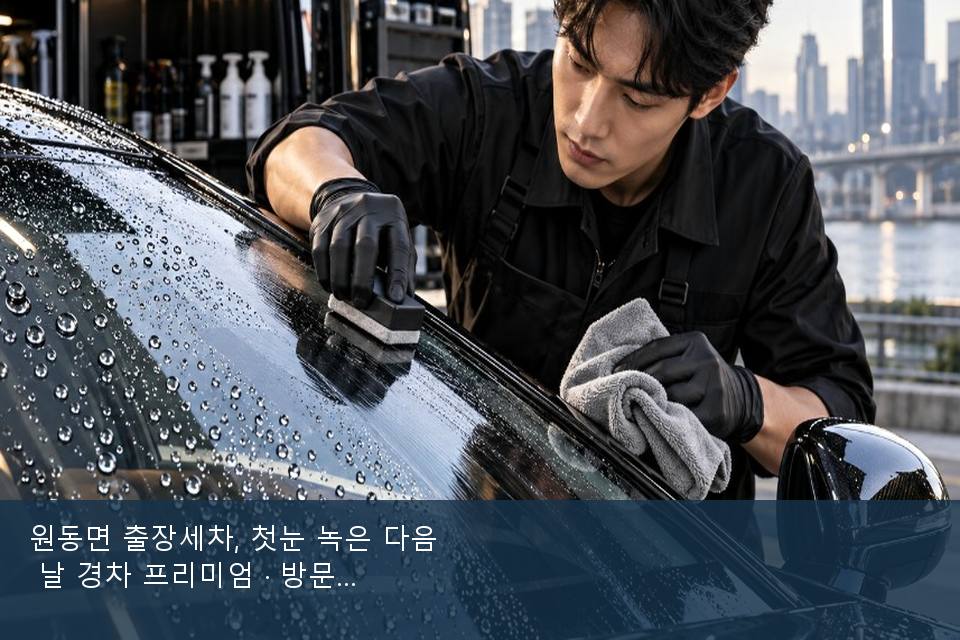 원동면 출장세차, 첫눈 녹은 다음 날 경차 프리미엄 · 방문 전에 확인한 것